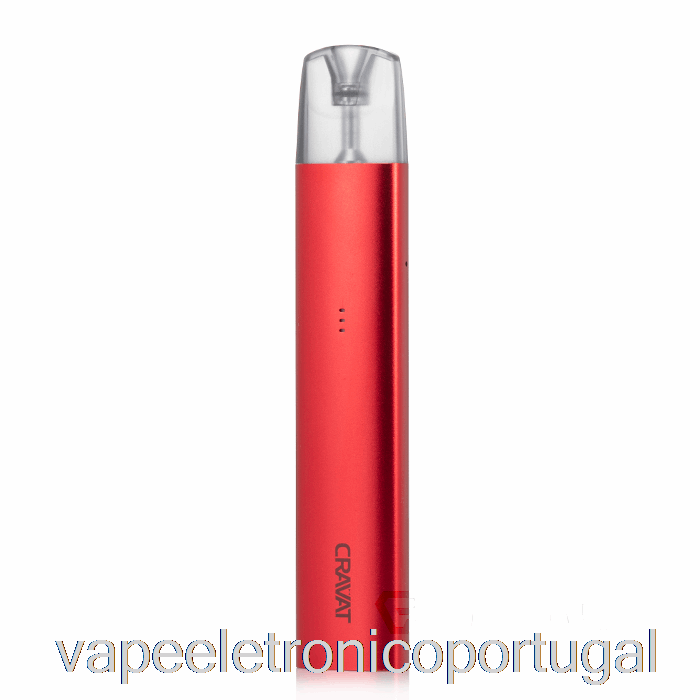Vape Eletrônico Uwell Cravat Pod Kit Vermelho